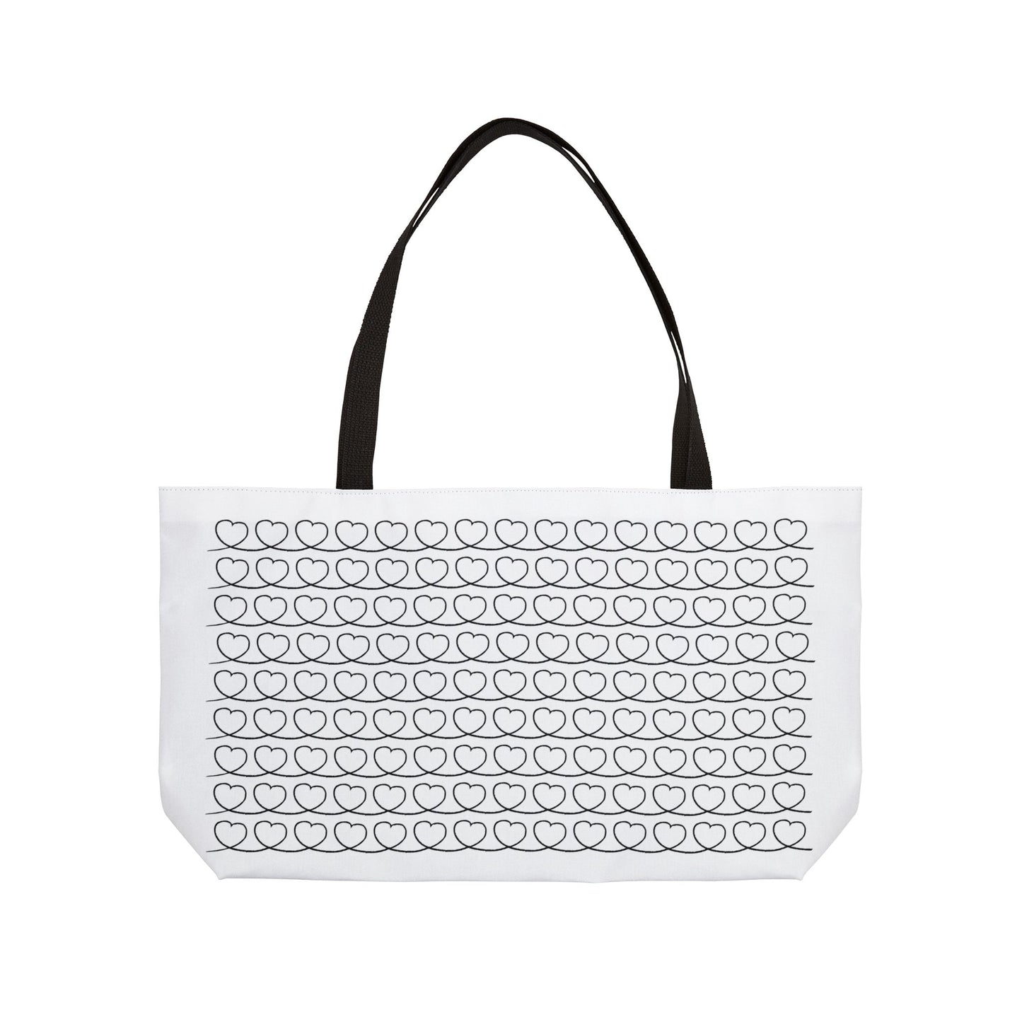 Drawn to Teach Lined Weekender Tote Bag 24" x 13"