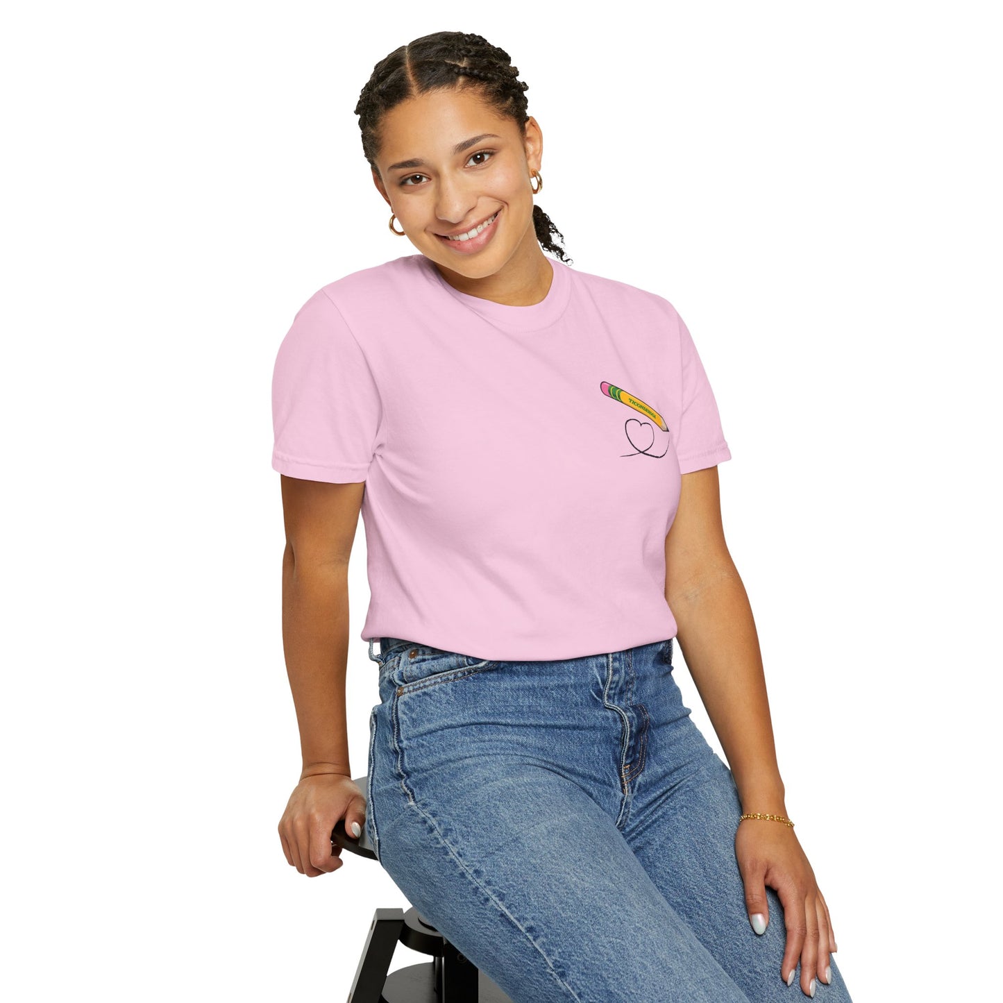 Drawn to Teach Unisex Comfort Colors Garment Dyed T-Shirt