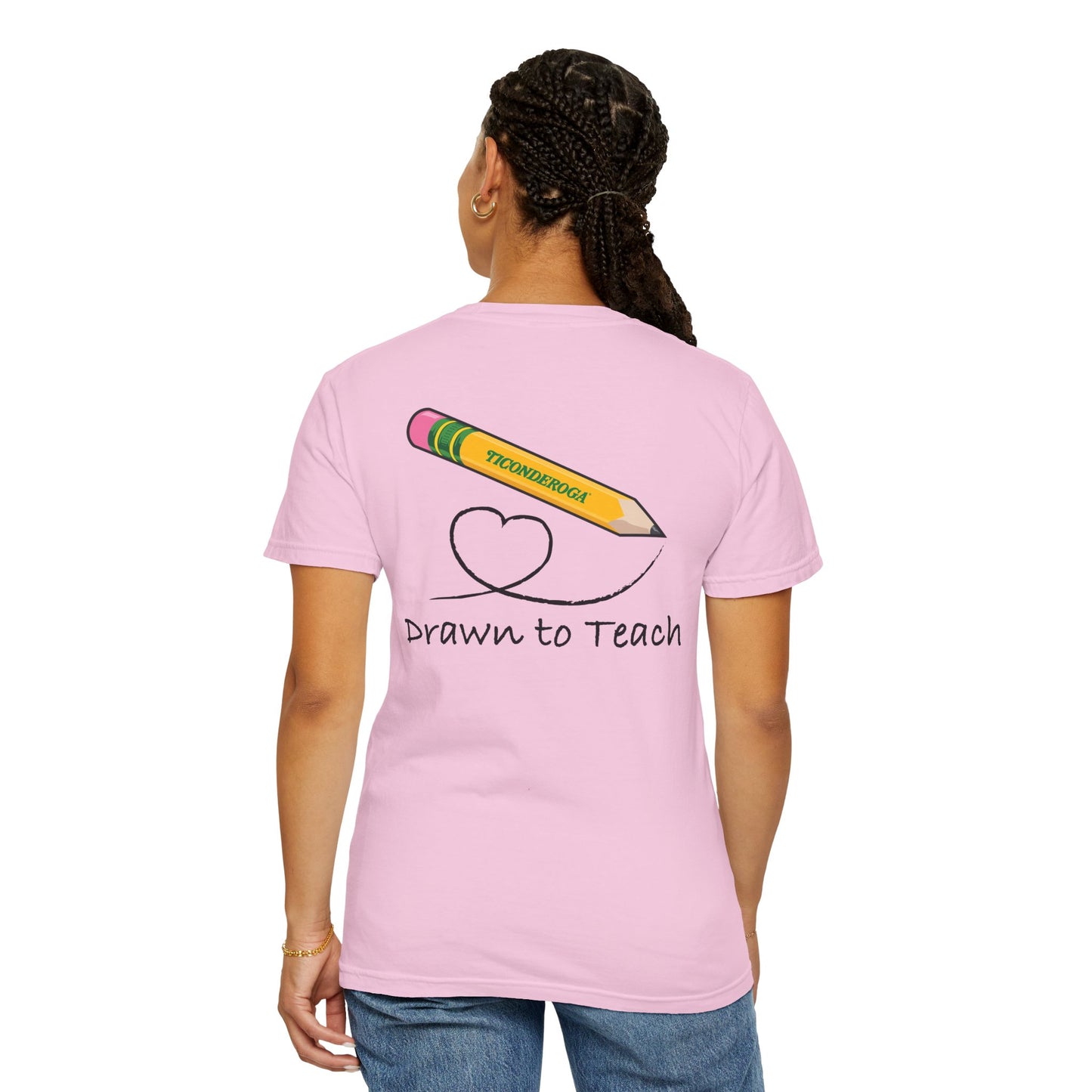 Drawn to Teach Unisex Comfort Colors Garment Dyed T-Shirt