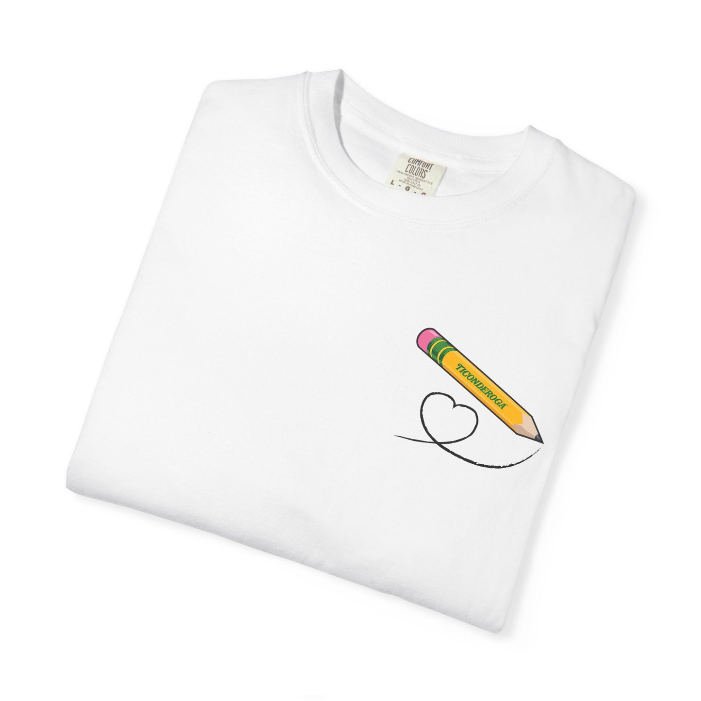 Drawn to Teach Unisex Comfort Colors Garment Dyed T-Shirt
