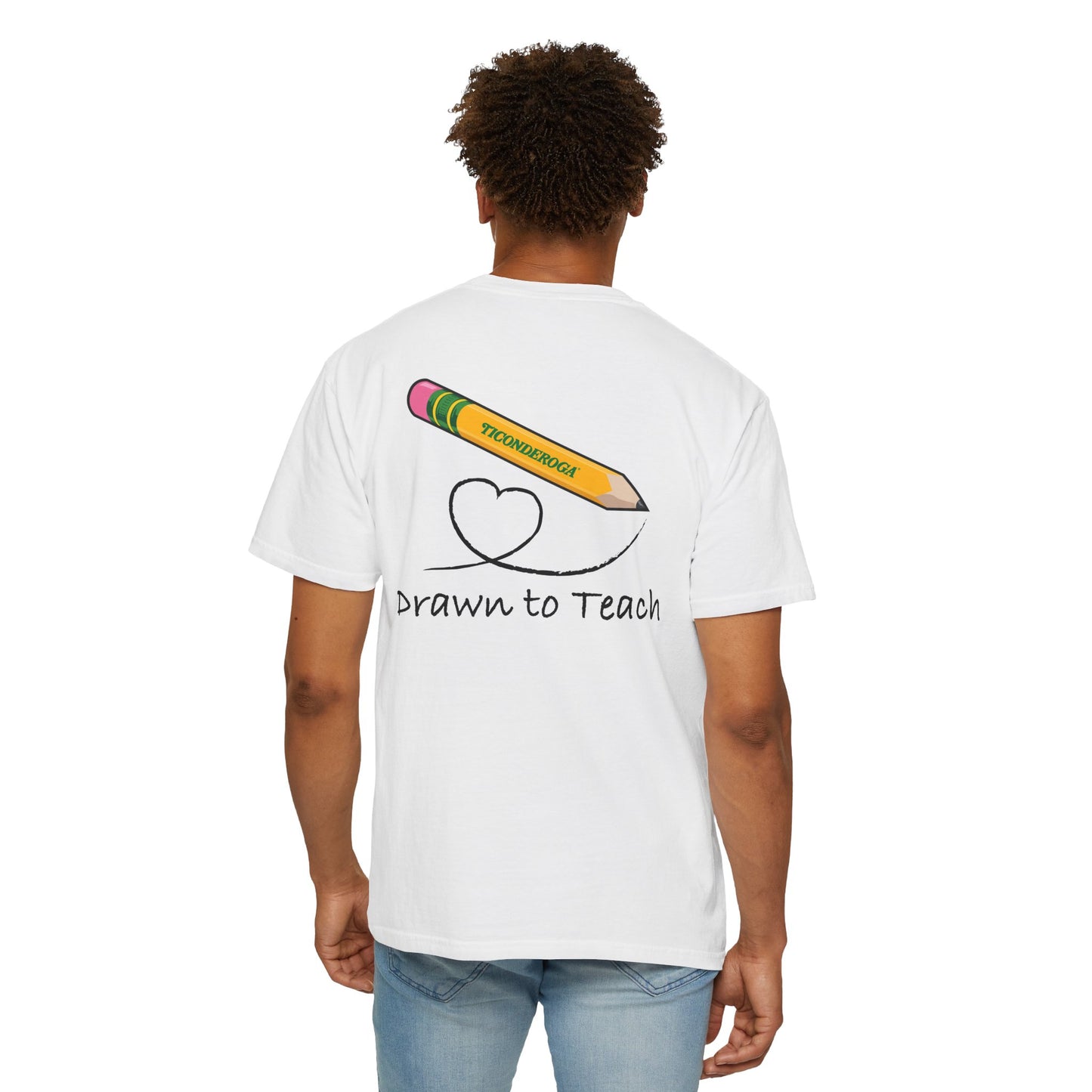 Drawn to Teach Unisex Comfort Colors Garment Dyed T-Shirt