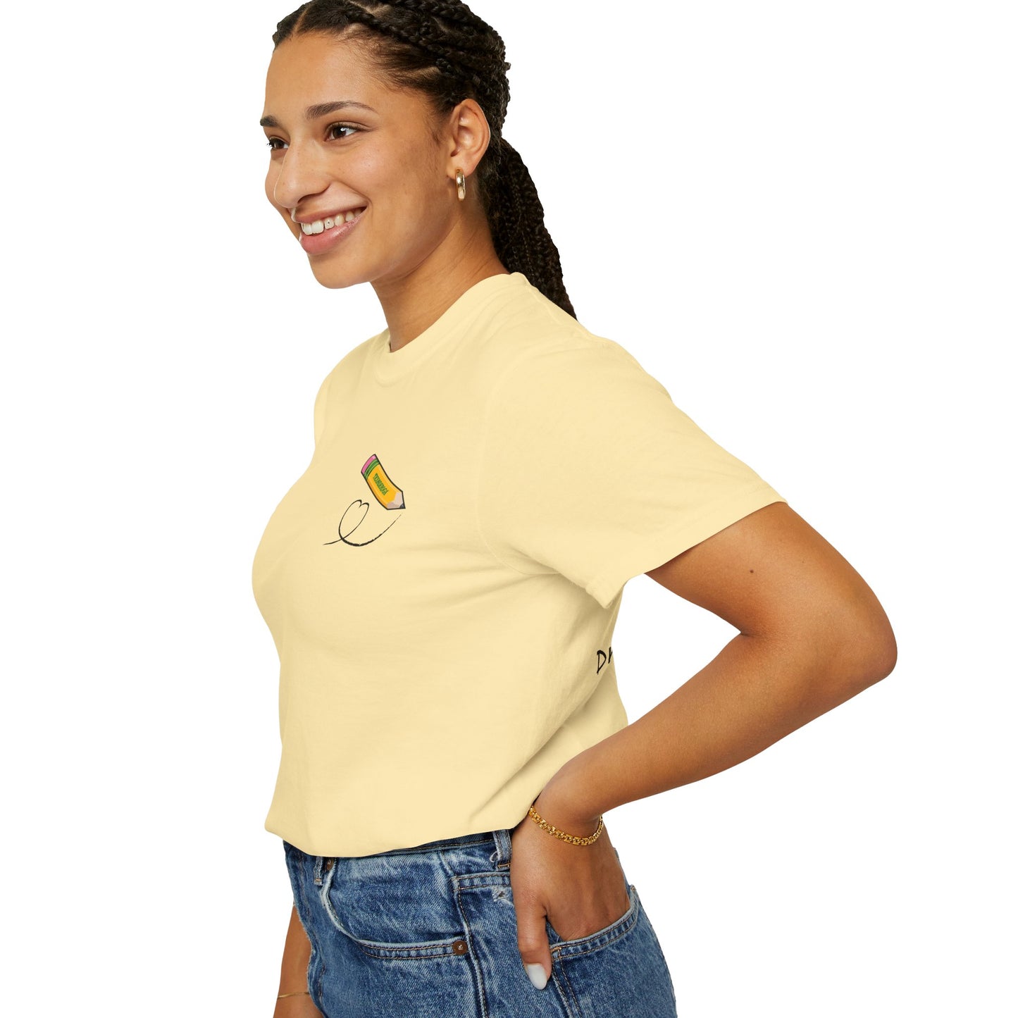 Drawn to Teach Unisex Comfort Colors Garment Dyed T-Shirt