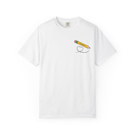 Drawn to Teach Unisex Comfort Colors Garment Dyed T-Shirt