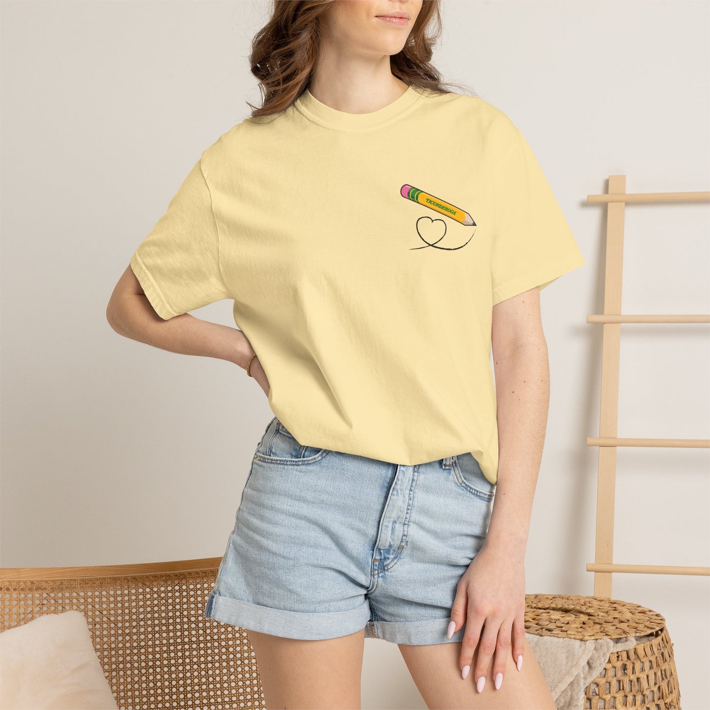 Drawn to Teach Unisex Comfort Colors Garment Dyed T-Shirt