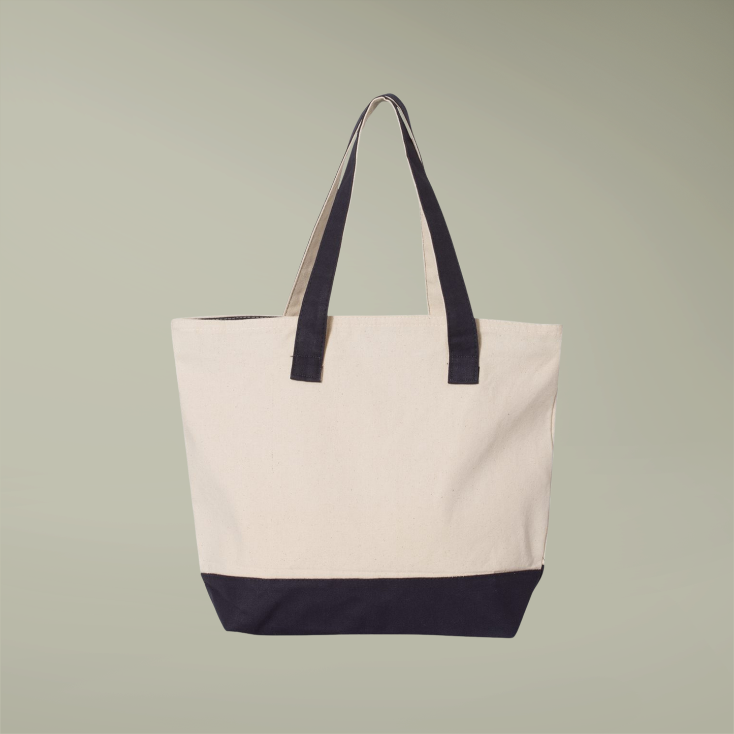 Ticonderoga Pencil Canvas Tote — Zippered School & Teacher Tote Bag